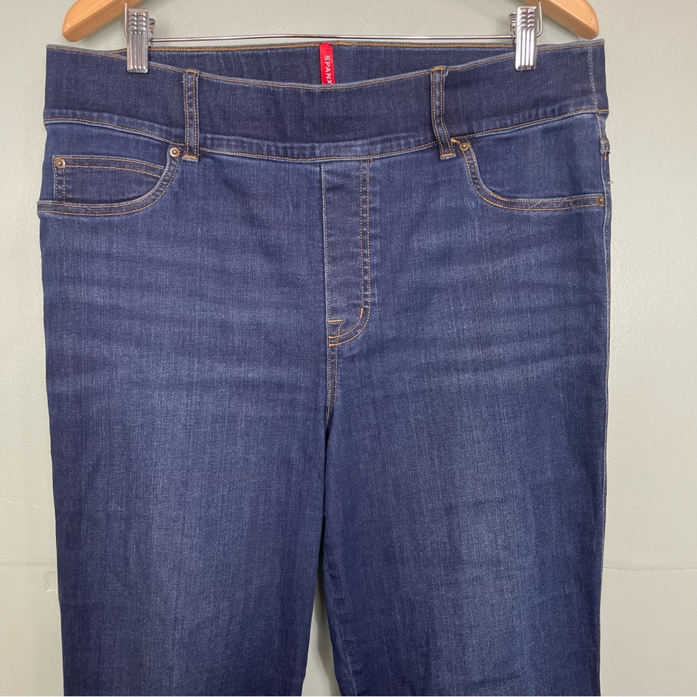 Spanx Flare Jeans Women’s 1X Style 20327R Midnight‎ Blue - Picture 4 of 11